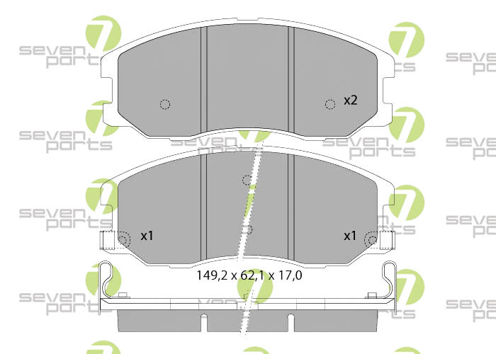 Bremsbeläge für CHEVROLET CAPTIVA06- OPEL ANTARA06-