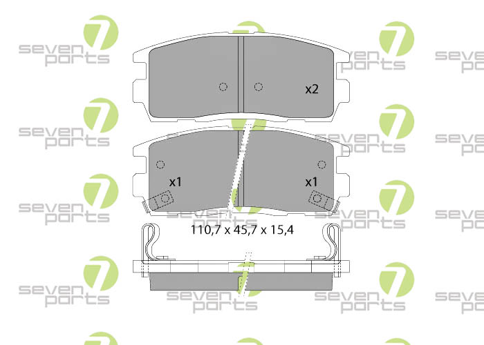 Bremsbeläge für CHEVROLET CAPTIVA06- OPEL ANTARA06-