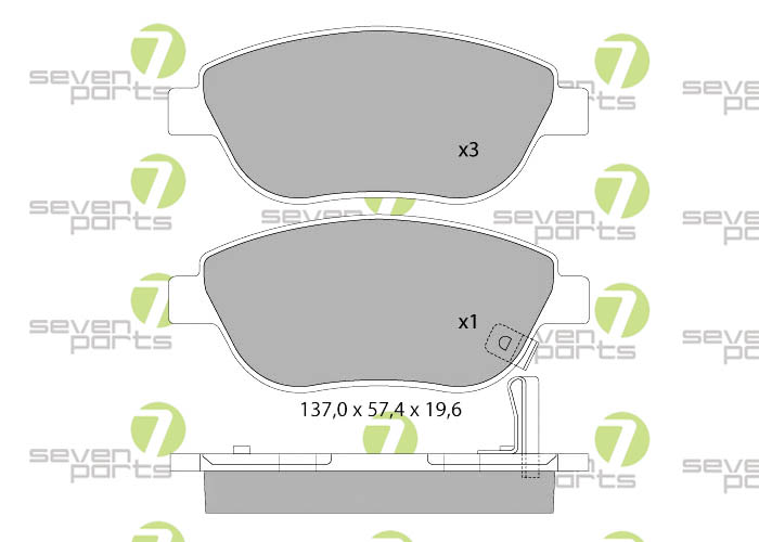 Bremsbeläge für OPEL CORSAD1.3CDTI(06- )VAUXHALLCORSAMKIII1.3CDTI16V