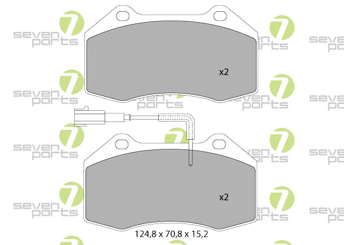 Bremsbeläge für ALFA ROMEO MITO1.4TB08- FIAT GRANDEPUNTO(199)1.4ABART