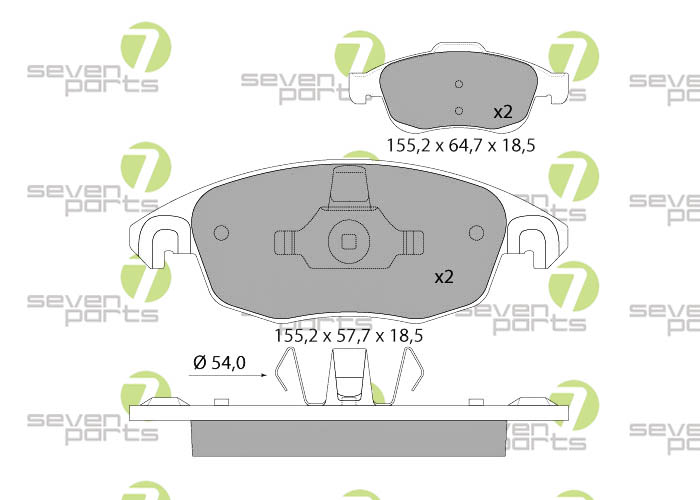 Bremsbeläge für CITROEN BERLINGO08- CITROEN C4GRANDPICASSO(UA_)06-