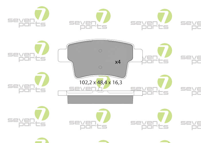 Bremsbeläge für CITROEN C4GRANDPICASSO06- CITROEN C4PICASSO06-