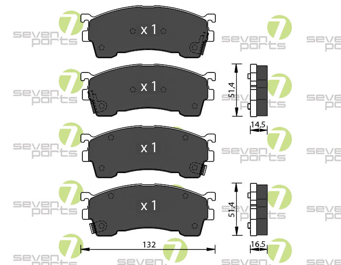 Bremsbeläge für MAZDA 626MAZDA EUNOS-AT