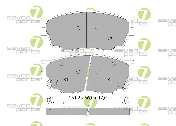 Bremsbeläge für MAZDA 6(GG)1.802- MAZDA 6(GY)1.802-