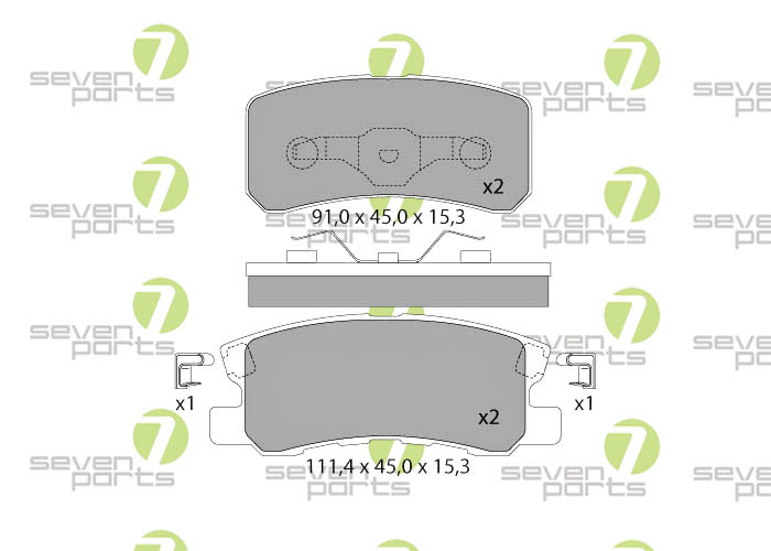 Bremsbeläge für CHRYSLER SEBRING07- CITROEN C-CROSSER(EP_)08-