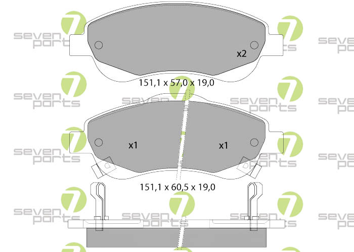 Bremsbeläge für HONDA CR-VIII2.0I07- HONDA CR-VIII2.2I-CTDI07-