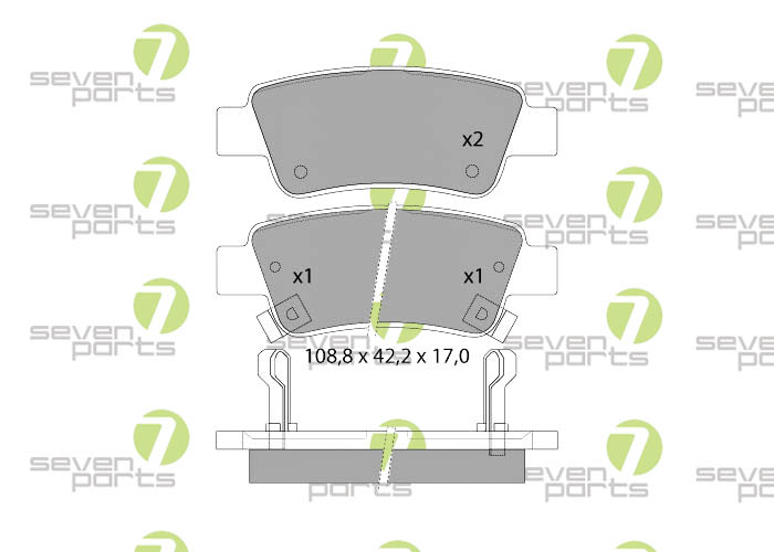 Bremsbeläge für HONDA CRVIII2.0I07- HONDA CRVIII2.2I-CTDI07-