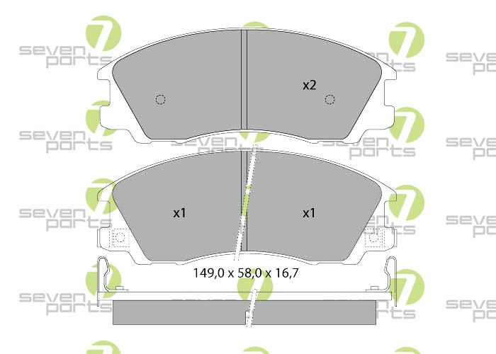 Bremsbeläge für HYUNDAI TERRACAN(HP)12/01-