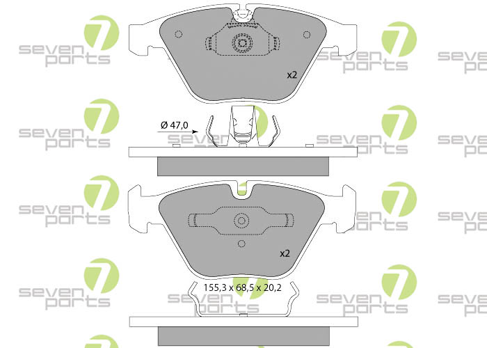 Bremsbeläge für BMW 3er(E90) BMW 3er(E91)06-