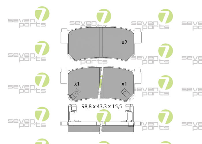 Bremsbeläge für SSANGYONG ACTYON 06- SSANGYONG KORANDO(KJ)01-10