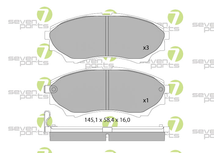 Bremsbeläge für MAZDA B(UN)2.2I4WD02-06MAZDA B(UN)2.5D/TD4WD02-06