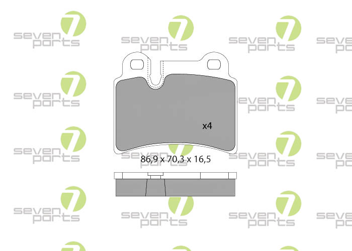 Bremsbeläge für VW TOUAREG(7LA)3.0V6TDI05-10 VW TOUAREG(7LA)3.2IV605