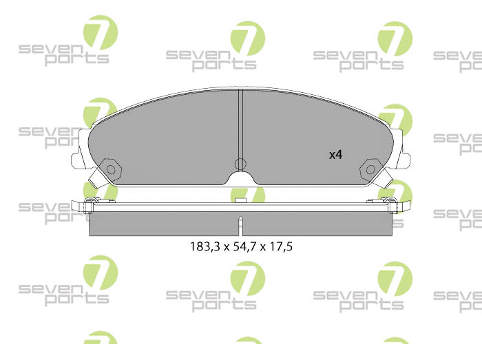 Bremsbeläge für CHRYSLER 300C3.5IV624V04- CHRYSLER 300C5.7IV832V