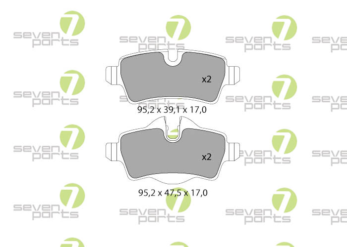 Bremsbeläge für MINI ONE,COOPER1.4I16V07- MINI ONE,COOPER1.6D07-