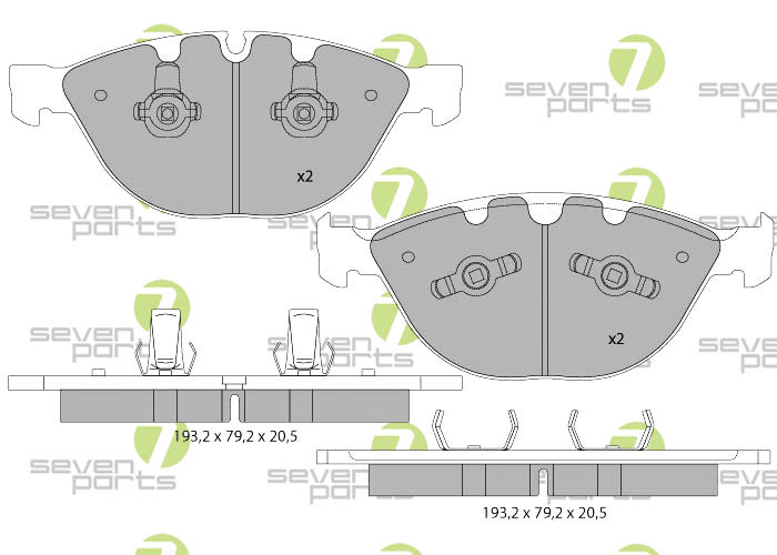 Bremsbeläge für BMW 5(E60,E61)535D04-10 BMW 5(E60,E61)550IV832V04-1