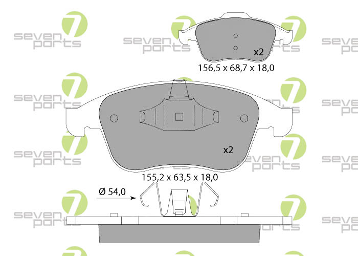 Bremsbeläge für RENAULT LAGUNA2.0I16V07- RENAULT LAGUNA2.0I16V TURBO 17