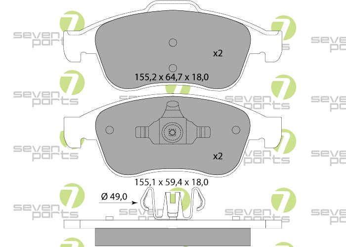 Bremsbeläge für DACIA DUSTER 1.5DCI4X210- RENAULT FLUENCE1.5DCI09-