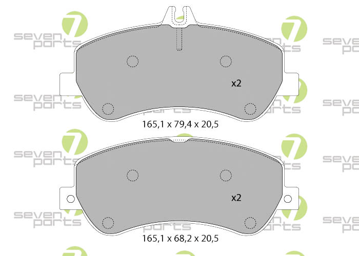 Bremsbeläge für MERCEDES GLK-KLASSE(X204)08