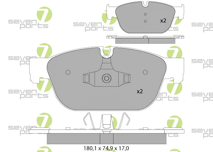 Bremsbeläge für CITROEN C41.6I16VTHP10- CITROEN C52.216VHDI10-