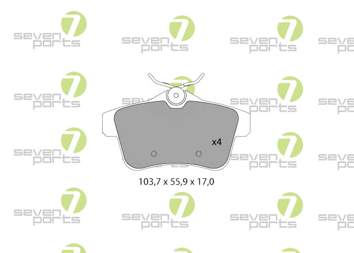 Bremsbeläge für CITROEN C41.6I16VTHP10- CITROEN C42.016VHDI,2.0I16V