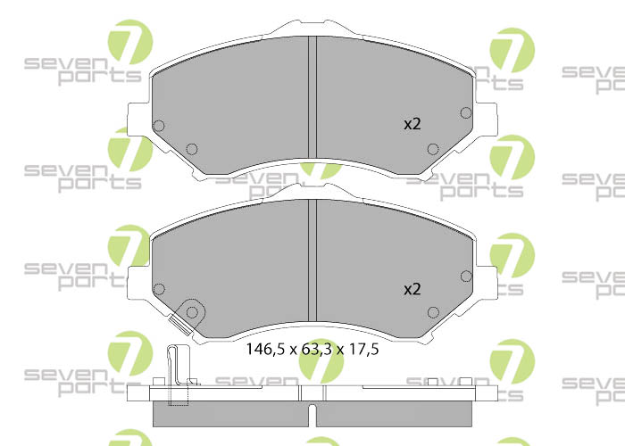 Bremsbeläge für DODGENITRO2.8CRD07- DODGENITRO4.0IV607-