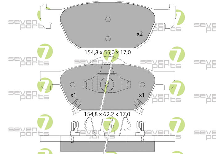 Bremsbeläge für HONDA ACCORD 2.0I16VV-TE08- HONDA ACCORD 2.2I-DTEC08-