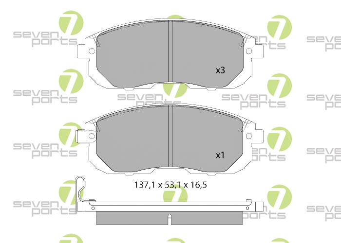 Bremsbeläge für SUZUKI SX41.5I16V06-09,09- SUZUKI SX41.6DDIS06-09,