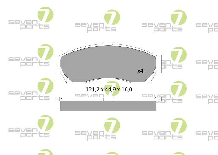 Bremsbeläge für TATA INDICA1.2I06- TATAINDICA1.4I,1.4D98-