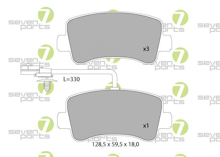 Bremsbeläge für OPEL MOVANO B2.3DTI100,125,150RENAULT MASTER2.3DCI100,