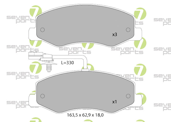 Bremsbeläge für OPEL MOVANO B2.3DTI10- RENAULT MASTER2.3DCI10-