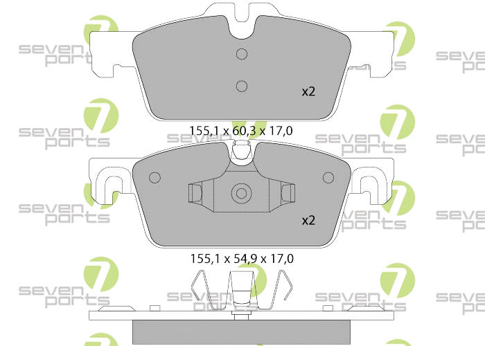 Bremsbeläge für PEUGEOT 5081.6HDI11- PEUGEOT 5081.6I16V11-