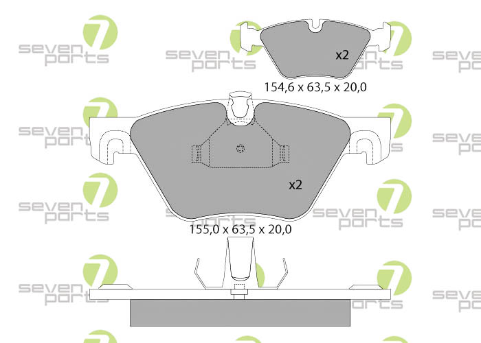 Bremsbeläge für BMW 5(F10,F11)520D10- BMW 5(F10,F11)520DTOURING10