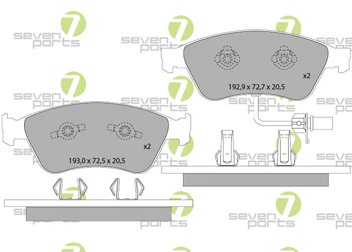 Bremsbeläge für AUDI A6 QUATTRO (4F)S65.206-11AUDI A8 QUATTRO (4E)02 10