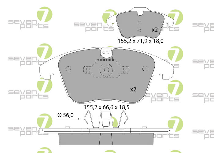 Bremsbeläge für CITROEN C508- PEUGEOT 5081.6I16VTHP11-