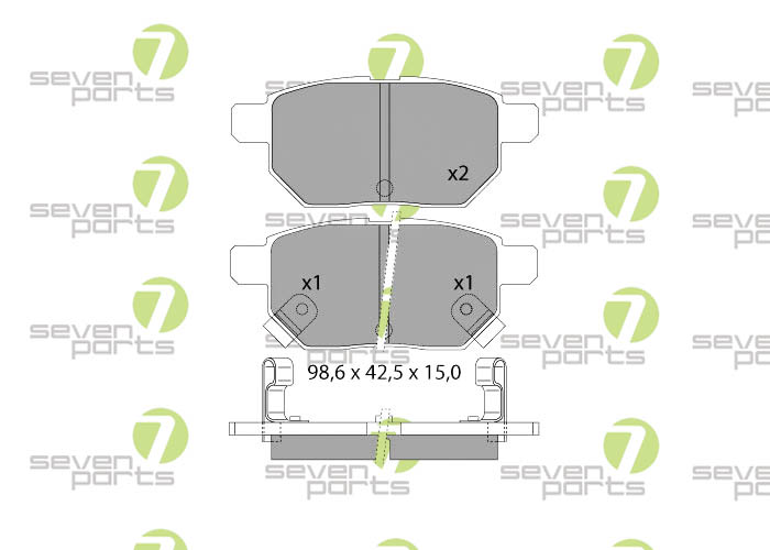 Bremsbeläge für TOYOTA AURIS07- TOYOTA IQ(AJ1)09-