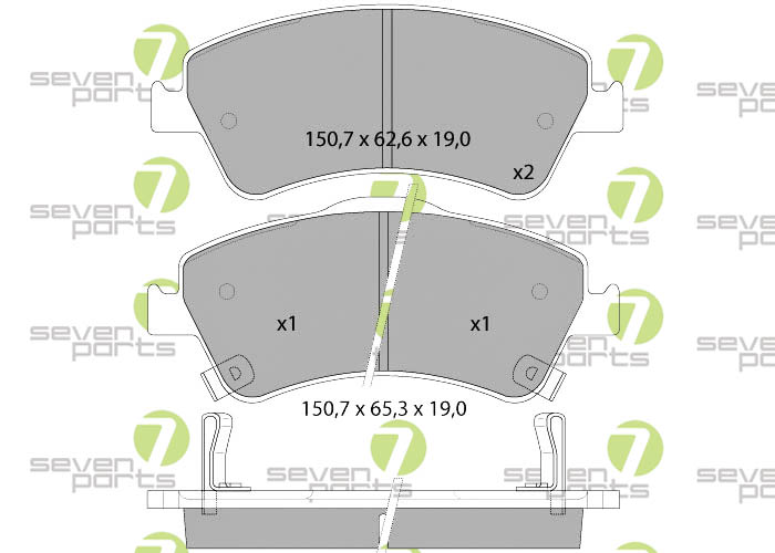 Bremsbeläge für TOYOTA AURIS07-