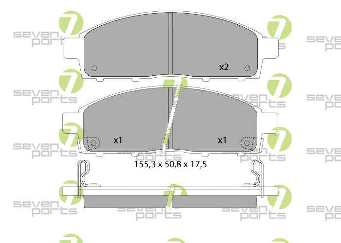 Bremsbeläge für NISSAN NV2001.5DCI09- NISSAN NV2001.6I16V09-