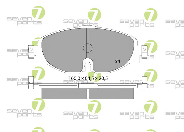 Bremsbeläge für AUDI A3(8V,8VS))2012 SEAT LEON(5F)2013