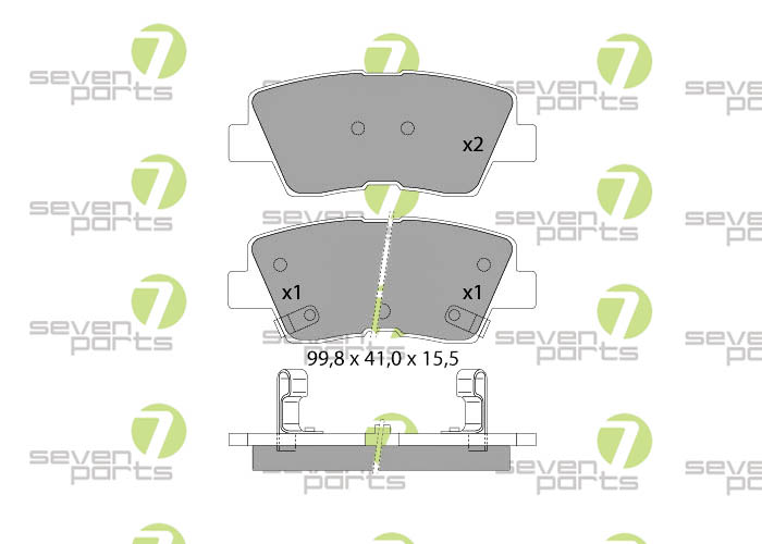 Bremsbeläge für HYUNDAI ACCENT(RB)2010 HYUNDAI I30(GD)2012