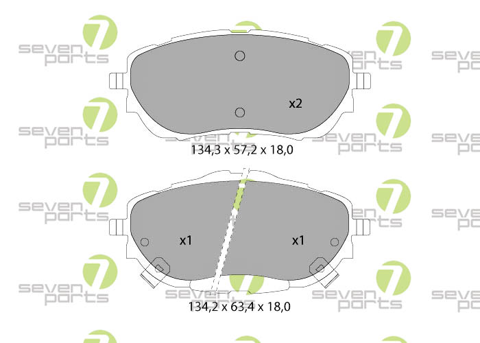 Bremsbeläge für TOYOTA AURIS2012