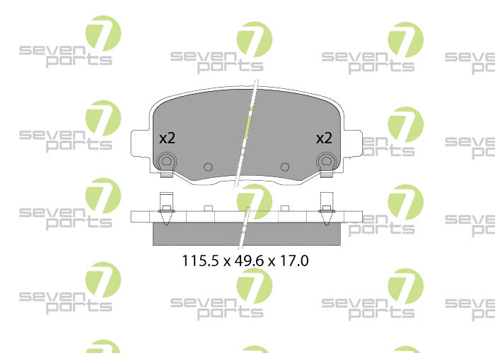 Bremsbeläge für CHRYSLER 2002014 FIAT 500X2014