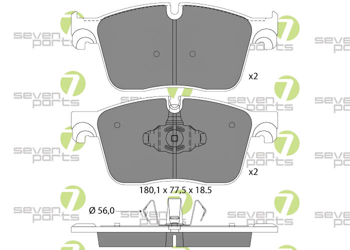 Bremsbeläge für JAGUARF-PACE(X761)09/15- JAGUARXE(X760)03/15-