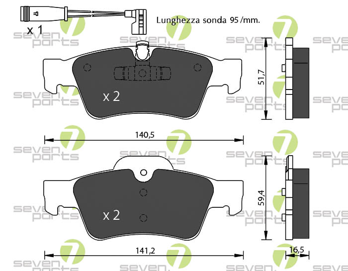 Bremsbeläge für AUDI A4(8W2,B9),05/15-AUDI A4 ALLROAD (8WH,B9),01/16-